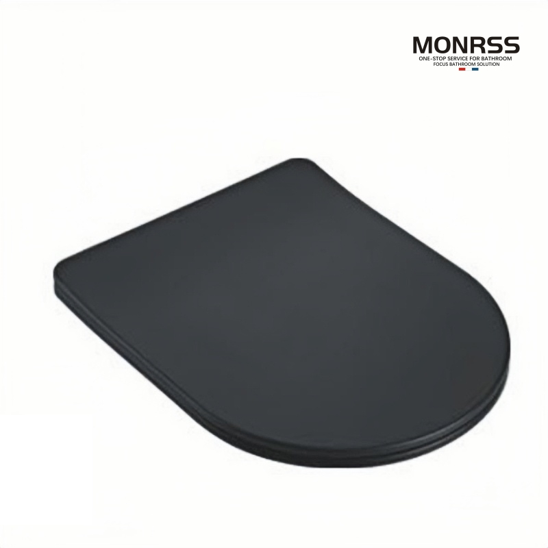 Soft Close Design UF Matte Black Toilet Seat Coverer Bidet Toilet Seat