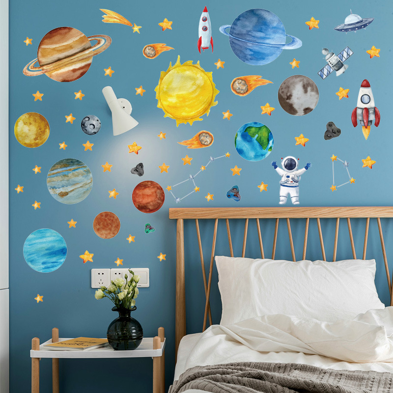 Custom Self-Adhesive Removable Printing Deca Waterproof Home Decoration Children Wall Sticker for Kids Room Walls