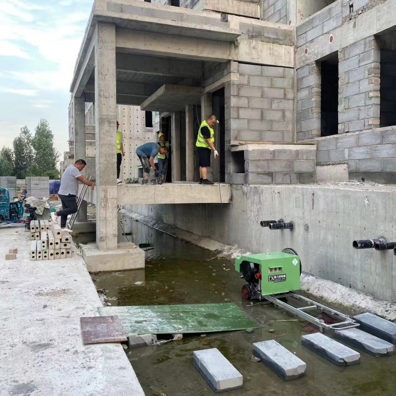 22kw Portable Mine Concrete Wire Saw Machine