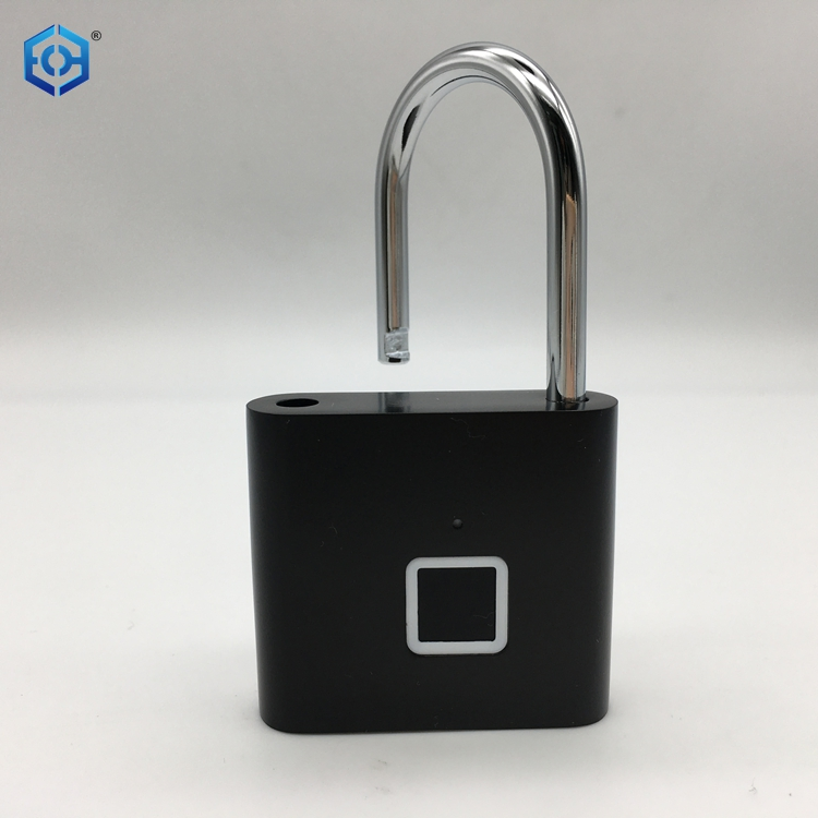 Smart Keyless USB Rechargeable Quick Unlock Zinc Alloy Luggage Cabinet Fingerprint Padlock