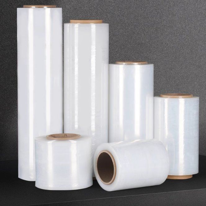 Custom Cheap China Wholesale Plastic Materials Price Mini Roll Wrap and Packaging Pallet Stretch Film