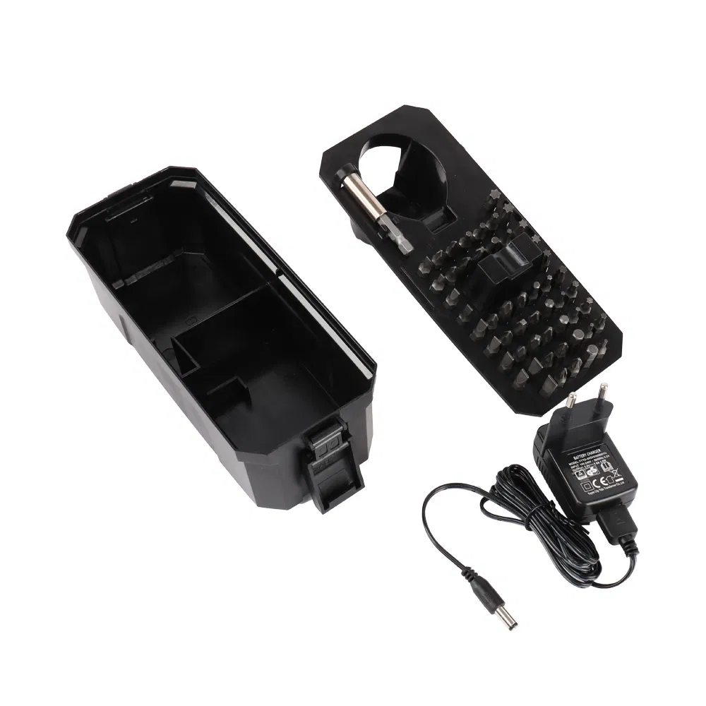 Rechargeable 4V Cordless Electric Screwdriver Set Includes Bit Set Quick Change Chuck with Carrying Case