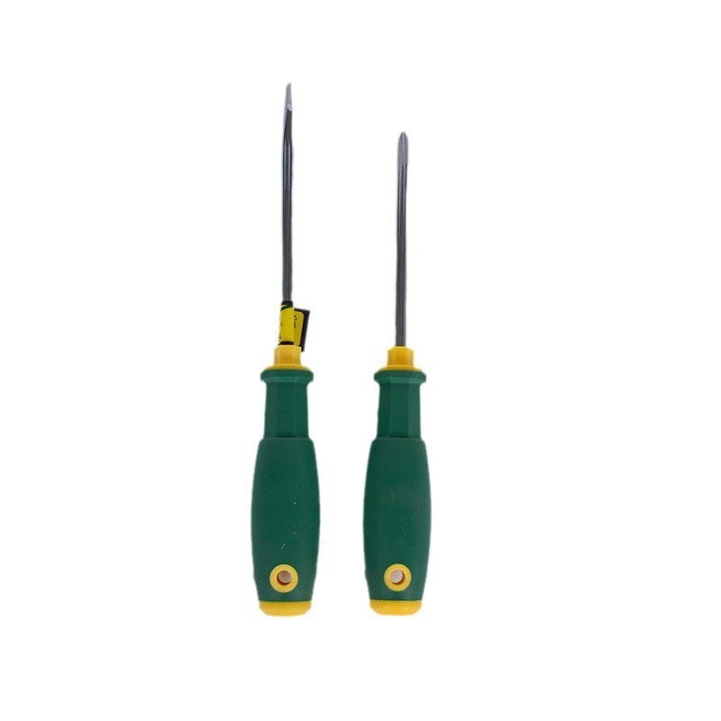 Hardware Tools Massage Handle Rubber Coated Cross Manual Strong Magnetic Screwdriver