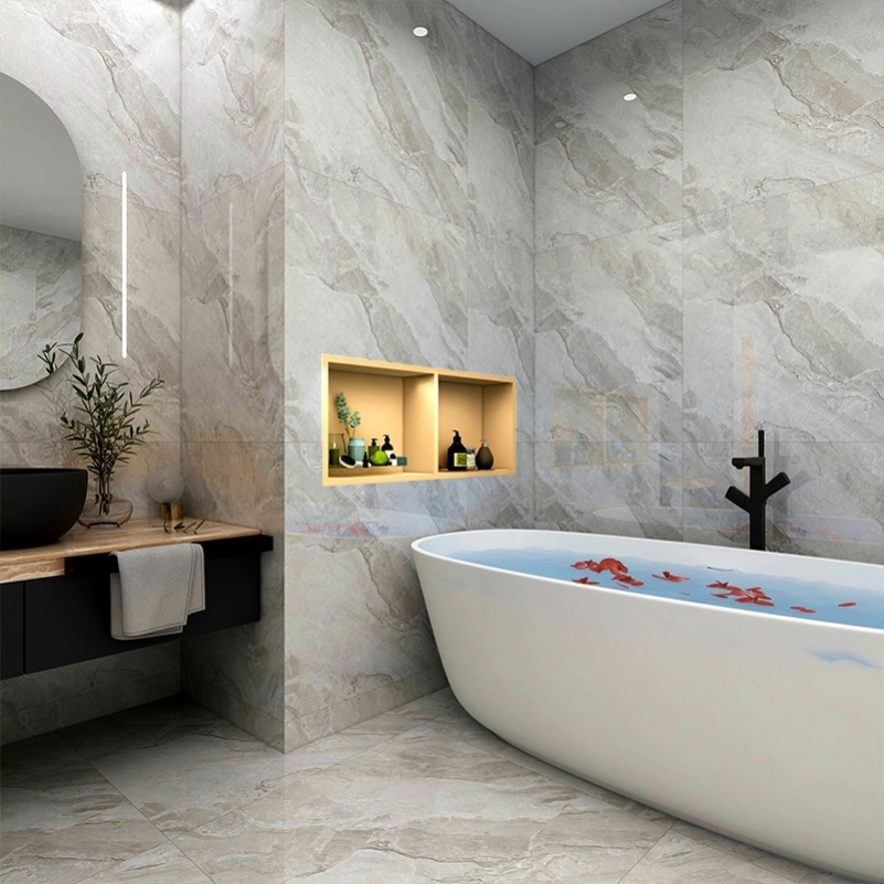 201 or 304 Stainless Steel Shower Niche Bathroom Shelf Embedded Closet Shower Room Concealed Metal Partition Cabinet