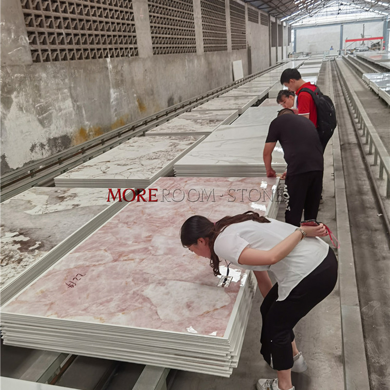 Плитка напольная фарфоровая белая кристалл 1200x2600мм