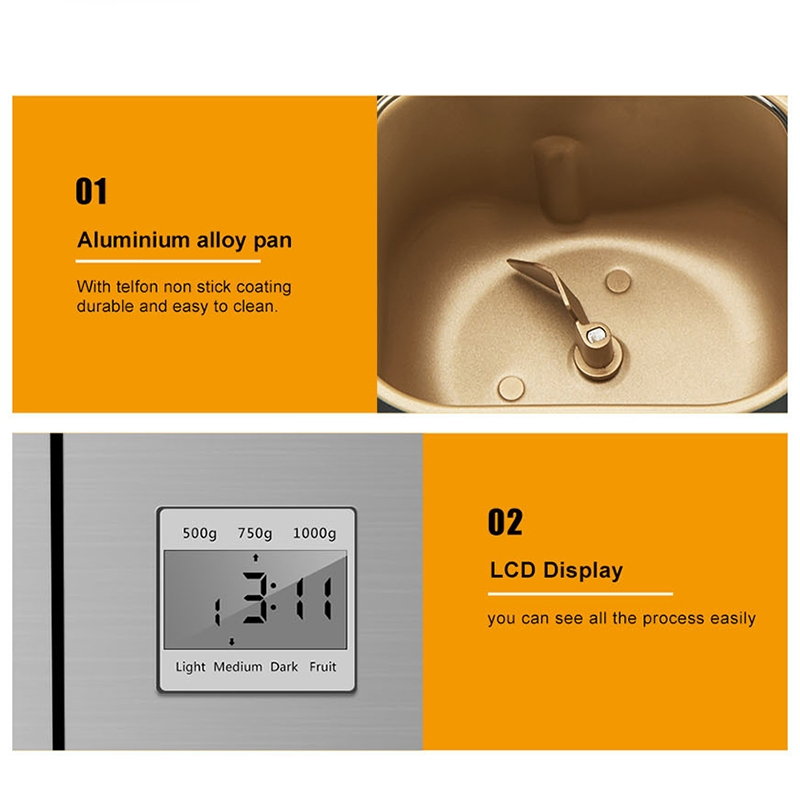 Multi-Functional Automatic Bread Maker for Delicious Breakfast Bread