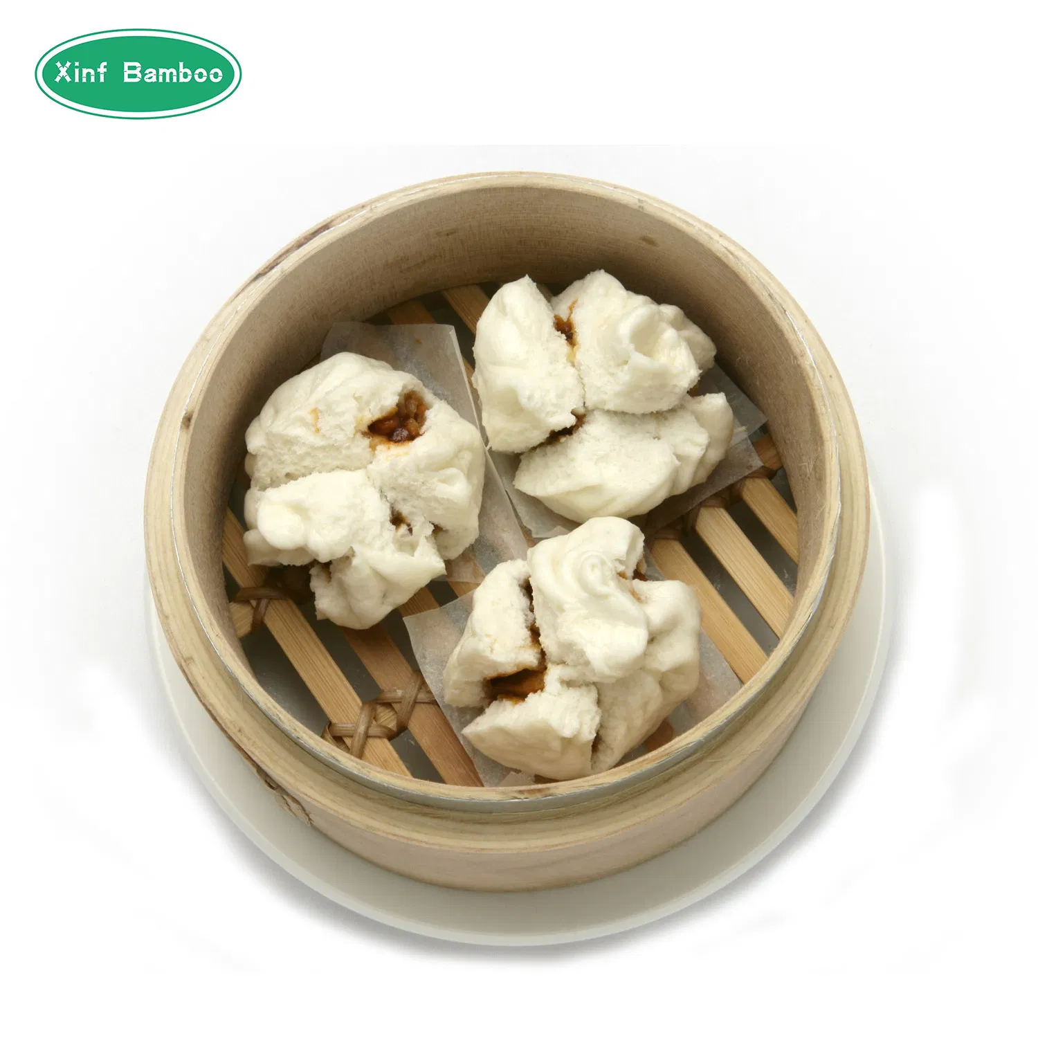 Бамбуковая пароварка 3-х уровневая, 40 см