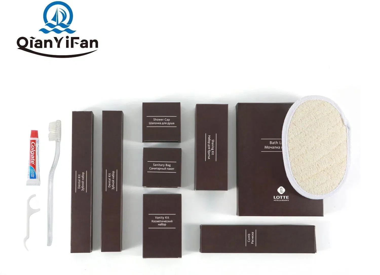Luxury Hotel Amenities Kit with Disposable Products, High-End Hygiene Set for Guest Rooms, Resorts, and Spas