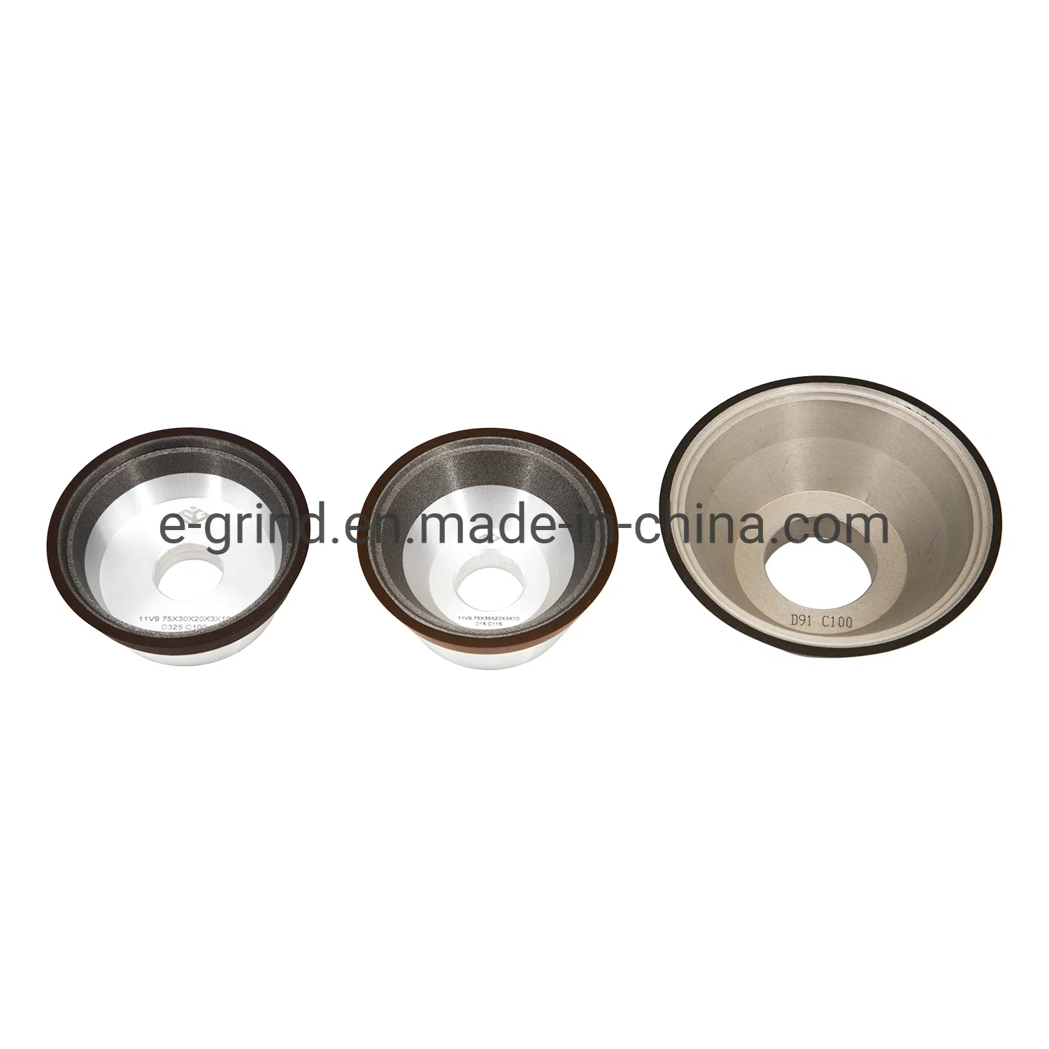 6A2 11V9 Aluminium or Powdered Aluminium Core Cup Grinding Wheel for Tct Blade