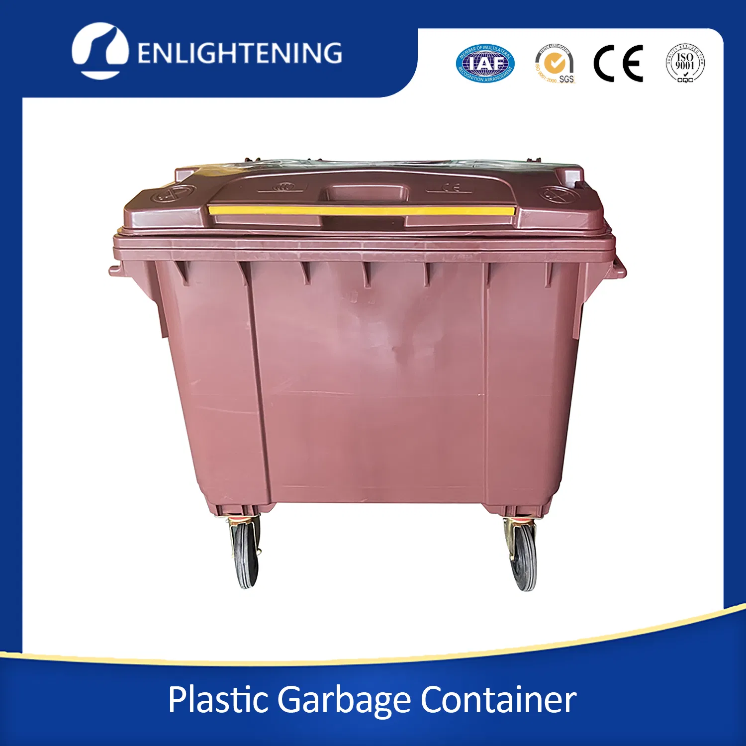 Multiple Size Optional High Quality Medical Waste Plastic Garbage Bin Trash Can Dustbin with Lid for Hospital and Clinic Use