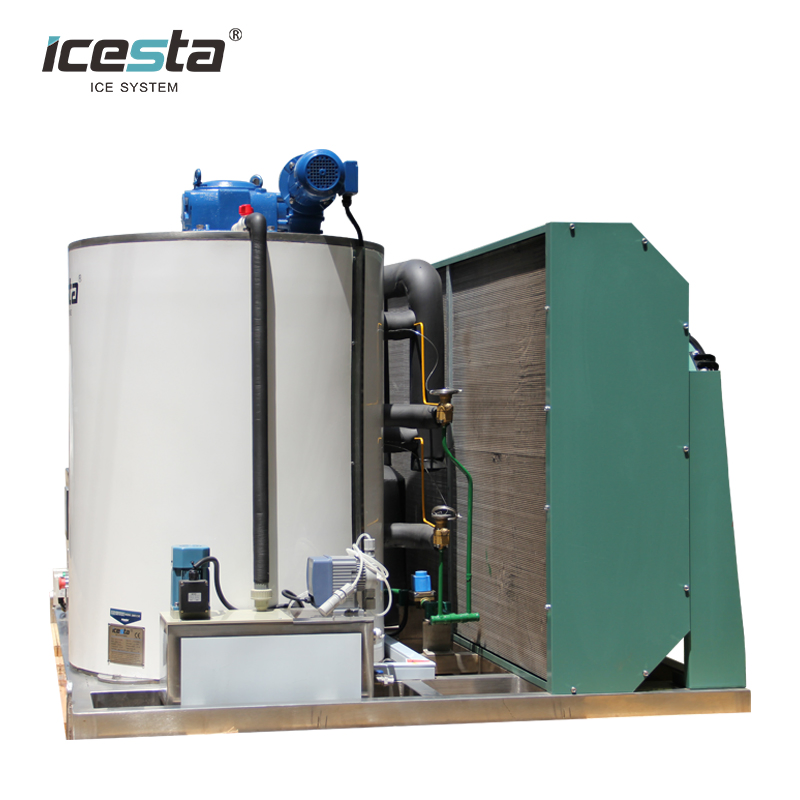 Industrial Small 10t Fully Stainless Steel Flake Ice Making Machine for Food Processing