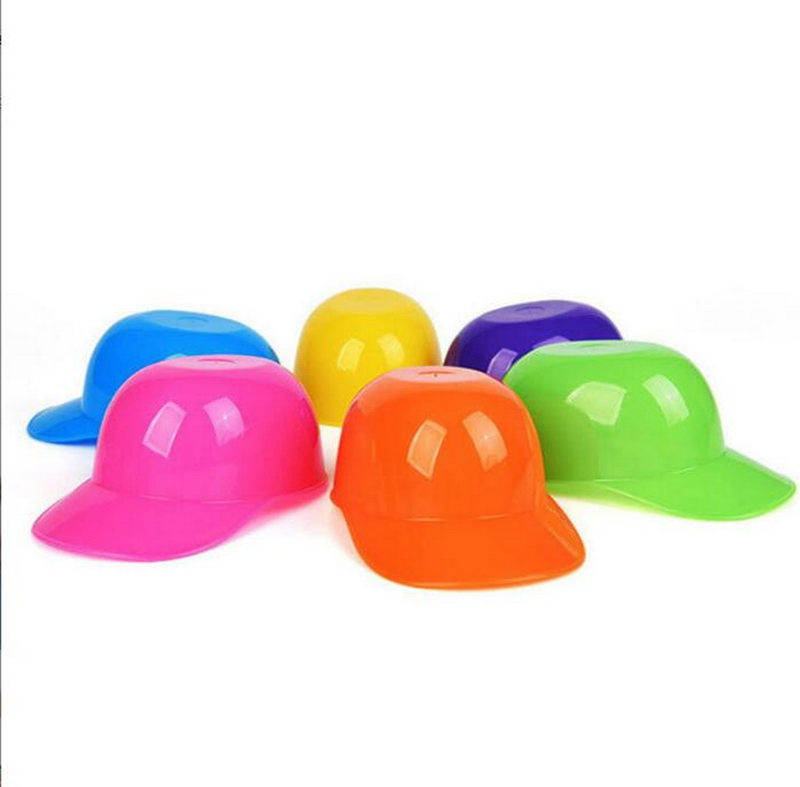 Colorful Plastic Bowl 240ml Creative Baseball Cap Design Yogurt Ice Cream Bowl