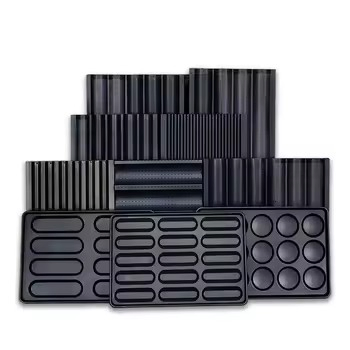 Алюминиевая форма для багетов 60x80 см, 8 рядов, антипригарная