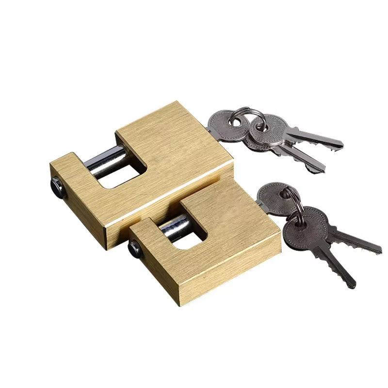 Premium Custom Waterproof Padlock Copper Core Rectangular Brass Security Lock