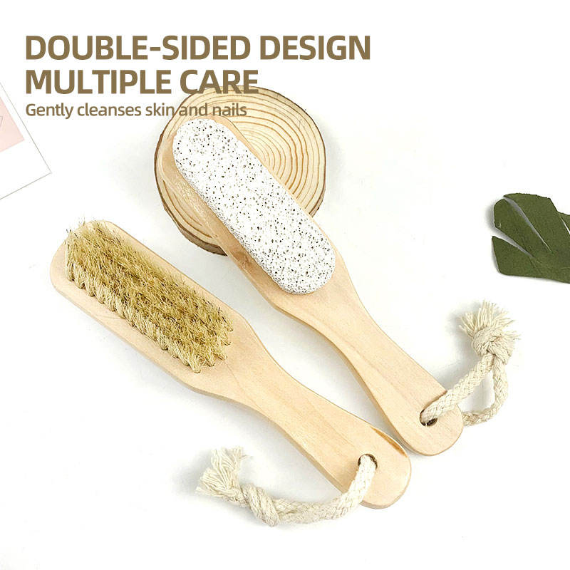 Bath Body Brush Long Handle Bath Back SPA OEM Natural Bamboo with Boar Bristle Hair Bath Brush