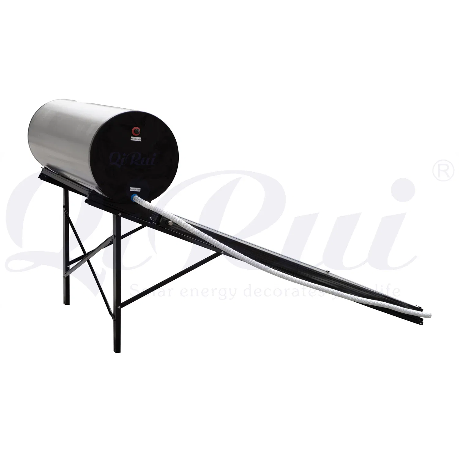 100L-300L Enamel Jacket Tank High Pressure Indirect Flat Plate Collector Solar Geyser for Poor Water Quality
