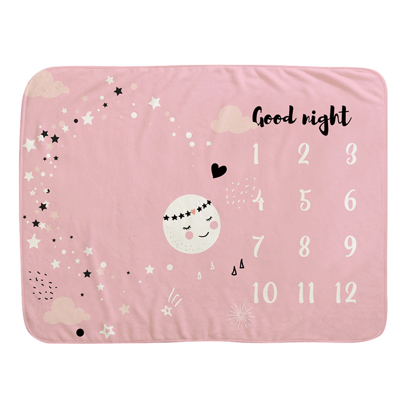 Детское одеяло-плед Milestone из толстого флиса