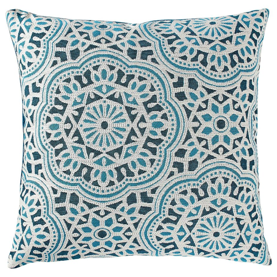 Fashion Classical Flower Jacquard  Design Soft Cushion on Sofa