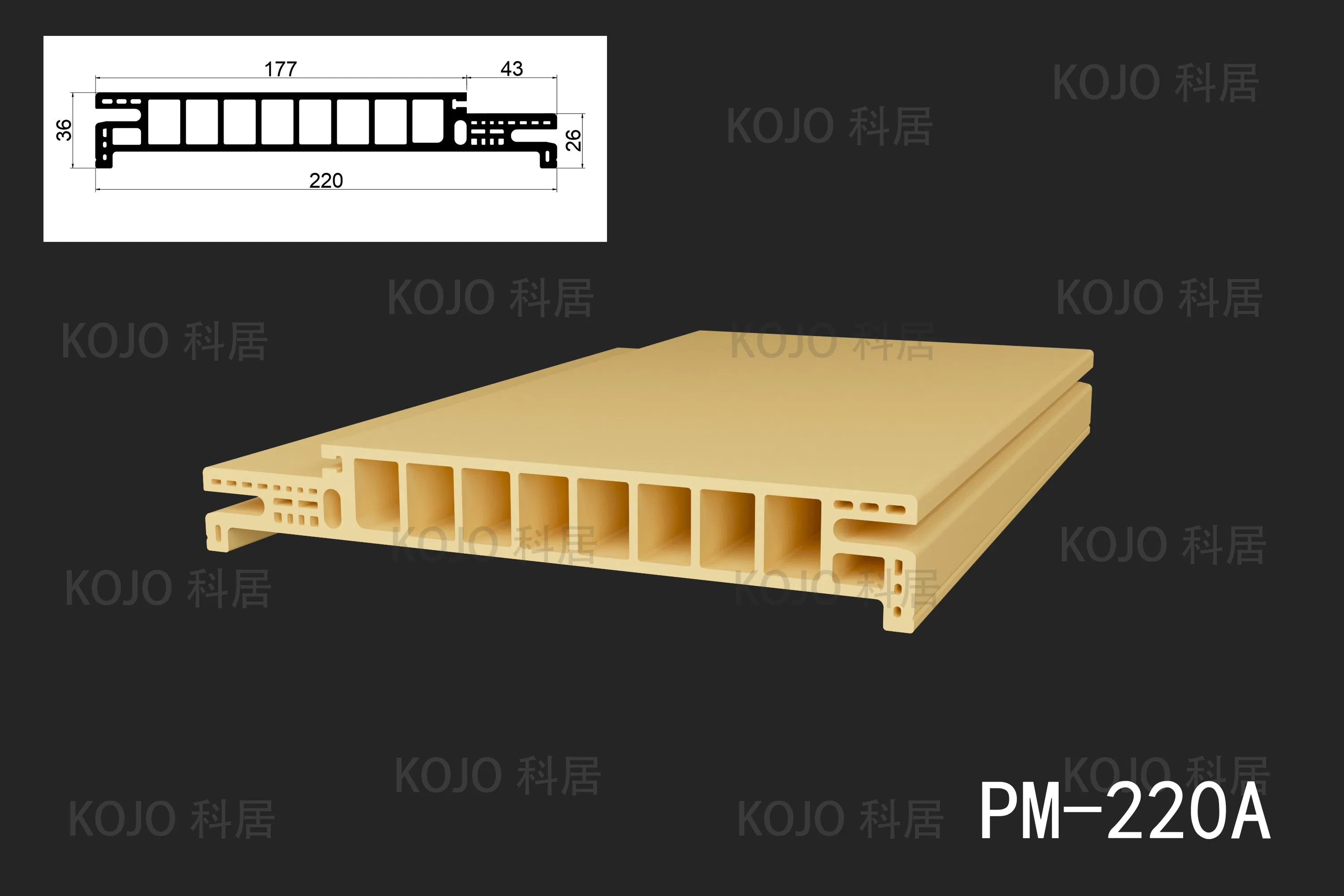 Fireguard B1 Waterproof WPC Door Frame with PVC Film Coating