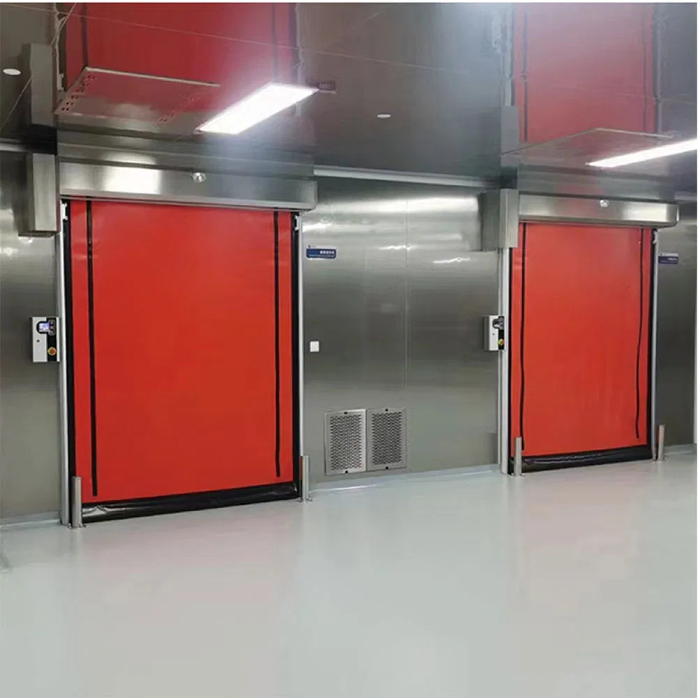 CE Certified Industrial Zipperfast Doorclean Room Workshoppvc High-Speed Door PVC Fast Aisle Door, Rolling Shutter Door Automatic Door