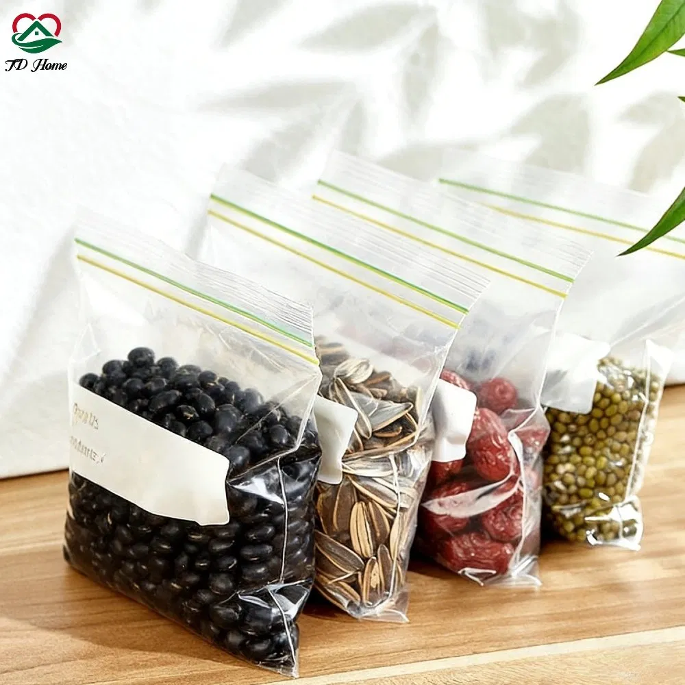 Waterproof Plastic PE Toys/Garment/Shoe Storage Ziplock Bag with Writable Block