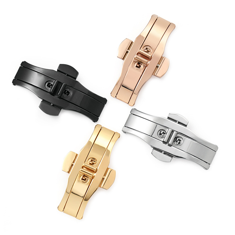 Stainless Steel Double Push Butterfly Buckle