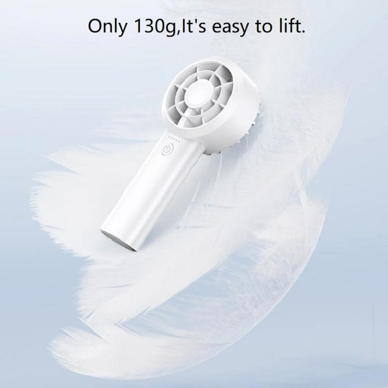 Portable Rechargeable Mini Handheld Fan 5-Speed Adjustable for Outdoor Use