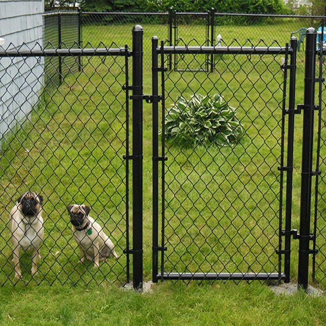 Galvanized Chain Link Sport Fencing with Round Pipe Post Cheap Price for Security Farm Factory Low Maintenance Versatile Use