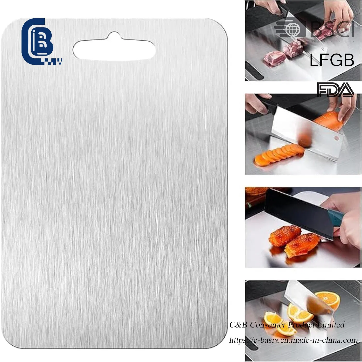 Titanium Cutting Board, Kitchen Chopping Board Double-Sided Durable