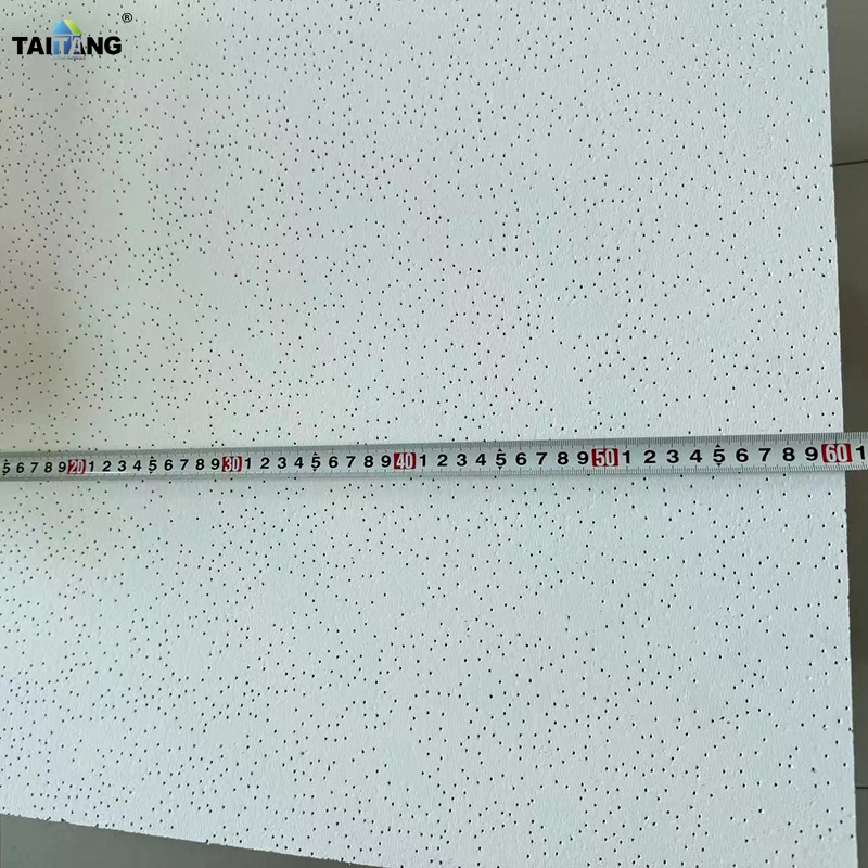 16mm Acoustic Ceiling Board Faux Plafond Acoustique 60*60 Ceiling Tiles 2X2 Black Plaquetas De Cielo Falso