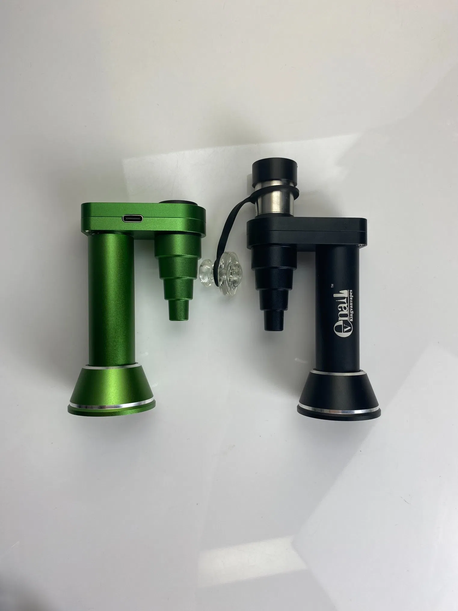 Hbking Real Time Temp Control with Digital Screen Dry Herb Evnail for Glass Water Pipe