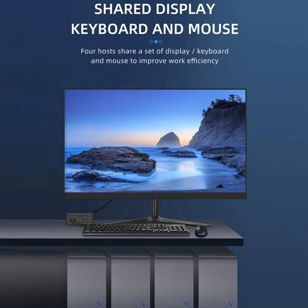 4K 60Hz Bidirectional HD 2.0 Kvm Switch/Splitter DVI Kvm Switch External