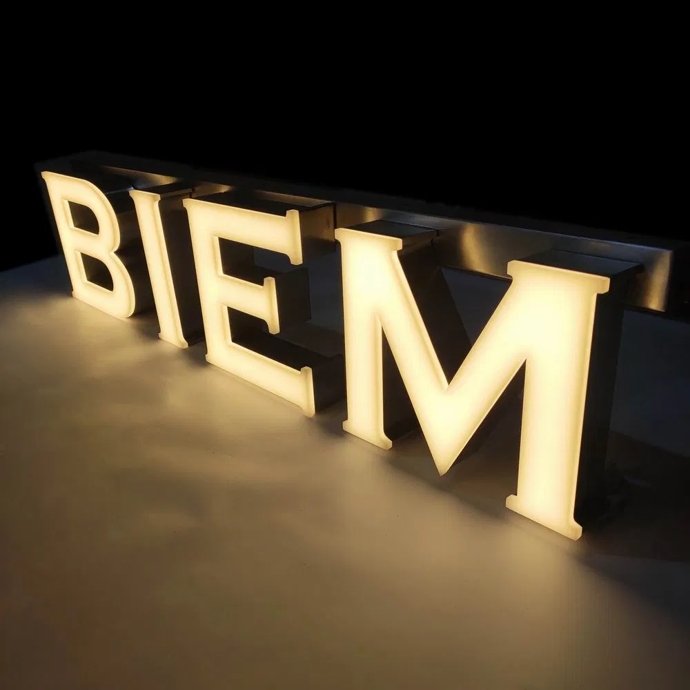 Custom Warm White LED Alphabet Letter Sign for Store