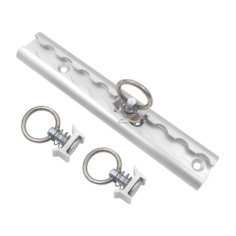 Aluminum L Track 12 Inch L Track Rail Hardware with 8 End Caps for Securing Motorcycles