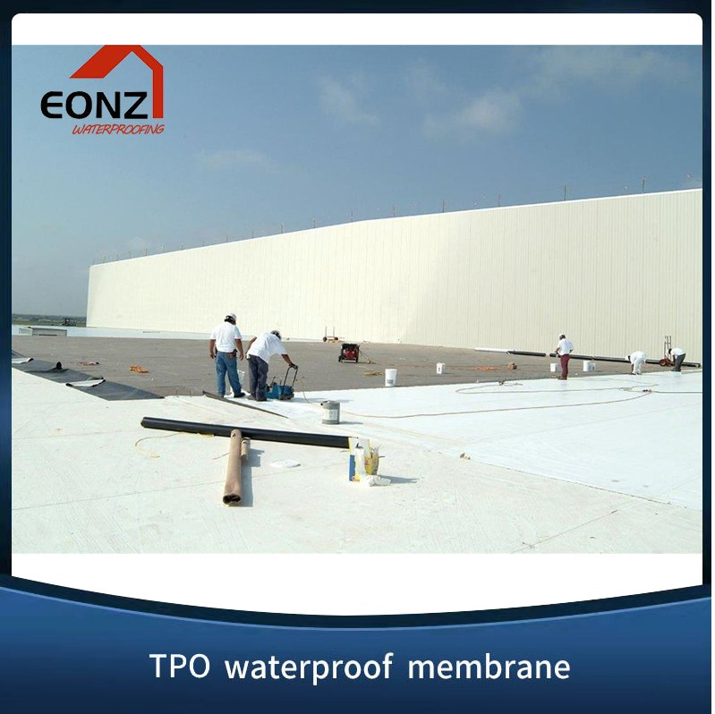 (Roofing Material 1.2mm Reinforced) Thermoplastic Polyolefin Tpo Waterproof Sheet