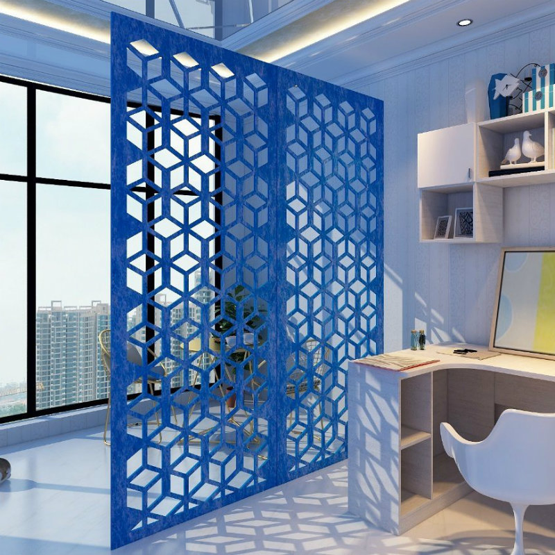 Carved Screen Sound Absorption Material Polyester Fiber Decorative Acoustic Panels