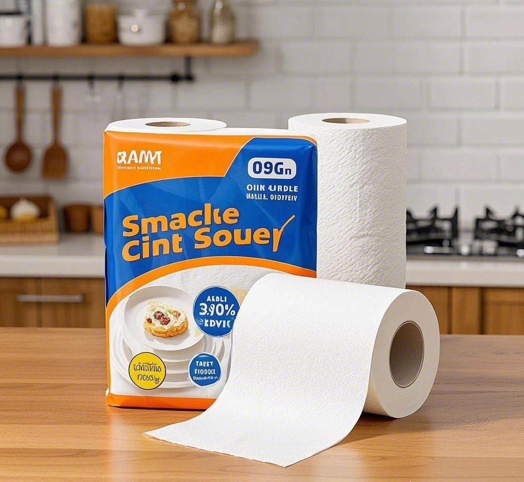 Super Absorbent Kitchen Paper Roll for Efficient Oil Absorption
