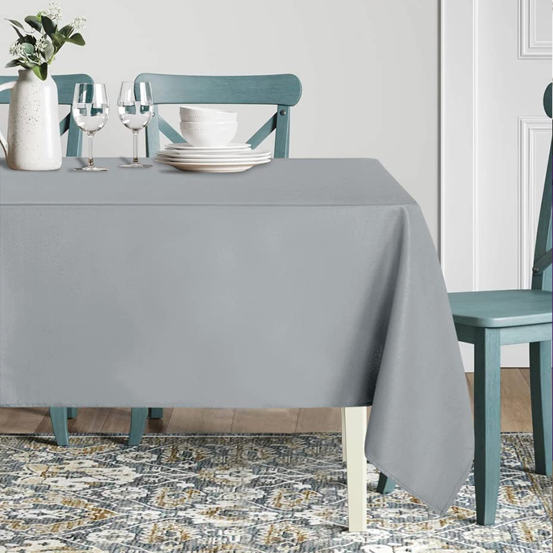 Polyester Washable Table Cloth Decorative Table Cover for Wedding Party Dining Banquet