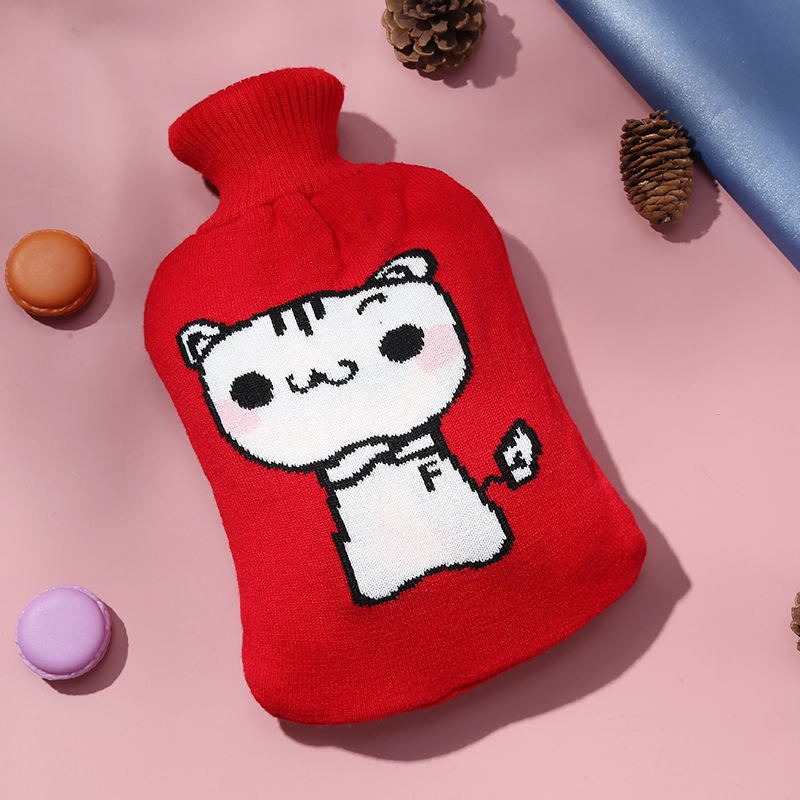 Hot Sale Autumn Winter Customized Design Keep Warm Rubber Hot Water Bag Knit Cover