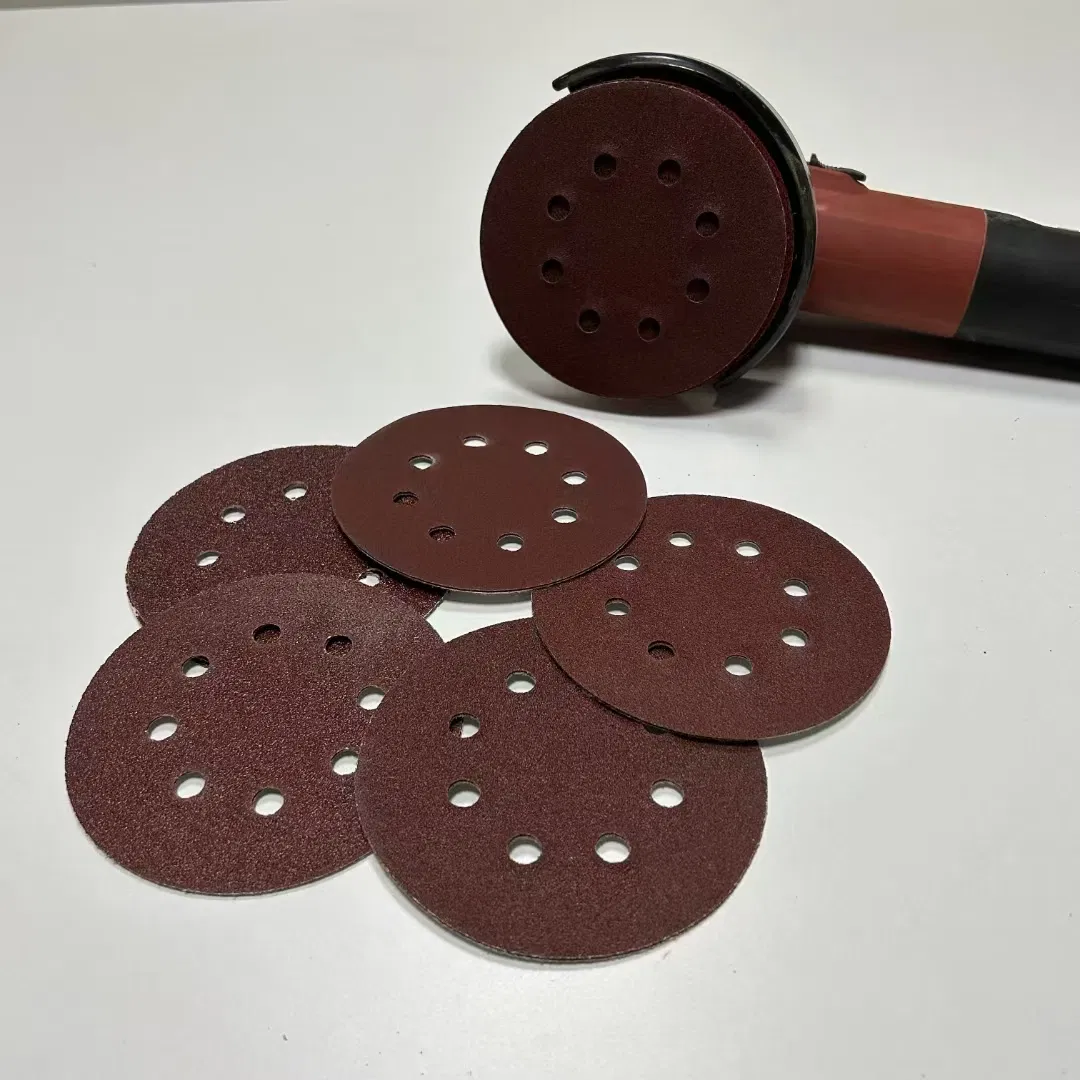 OEM 8hole Velcro Sanding Abrasive Disc for Wood and Metal Polishing