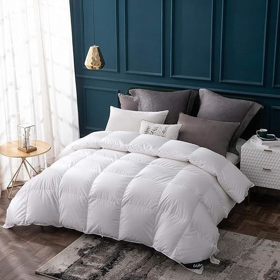 Luxurious All Season Hypoallergenic Feather Comforter for Perfect Sleep