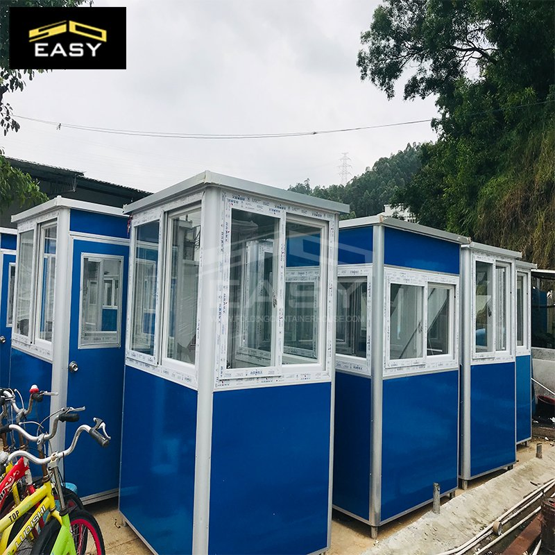 Cheap Assembly Sandwich Panel Outdoor Prefabricated Portable Security Booth