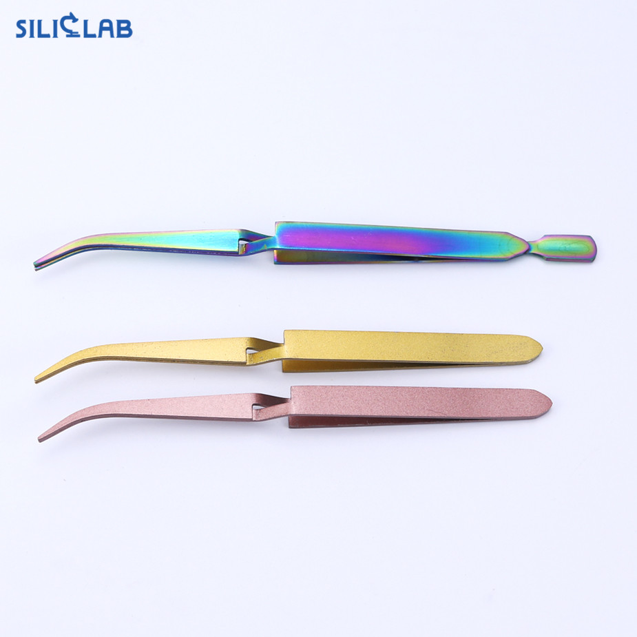 Custom Packaging Stainless Steel Reverse Tweezers Rig Smoking Dabber Tools