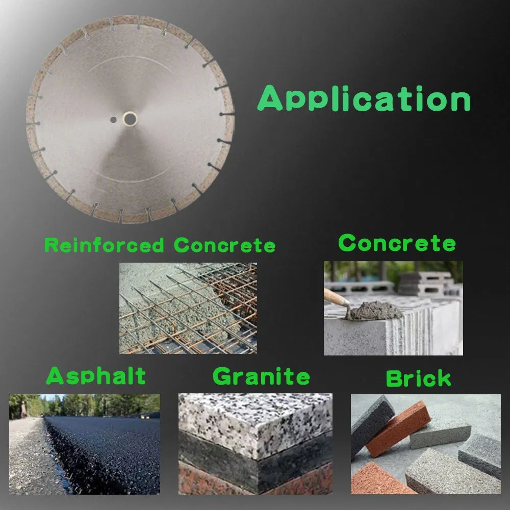 Diamond Cutting Disc Segmented Teeth Cutting Saw Blade for Stone Marble Granite Porcelain Tiles Ceramics