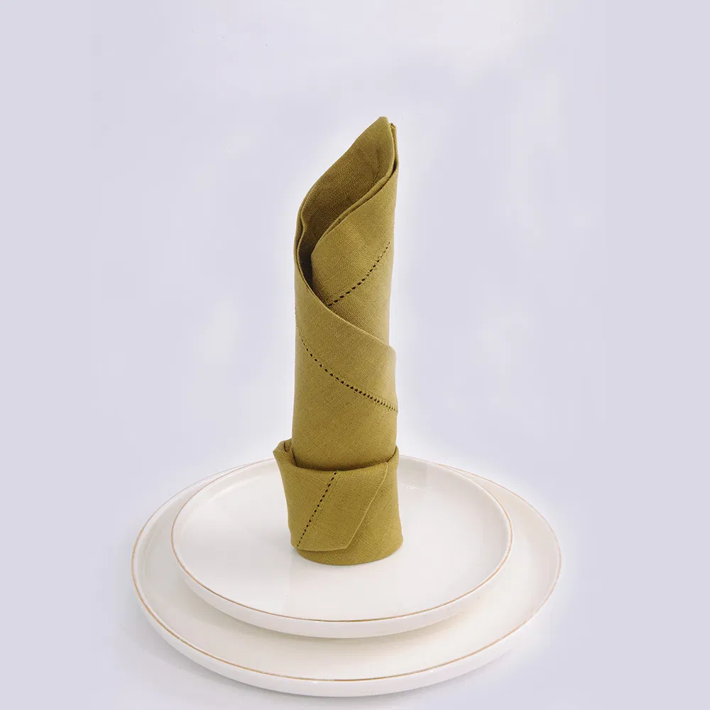 Hot Sale Table Napkin Dinner for Hotel Pure Linen Napkin for Banquet