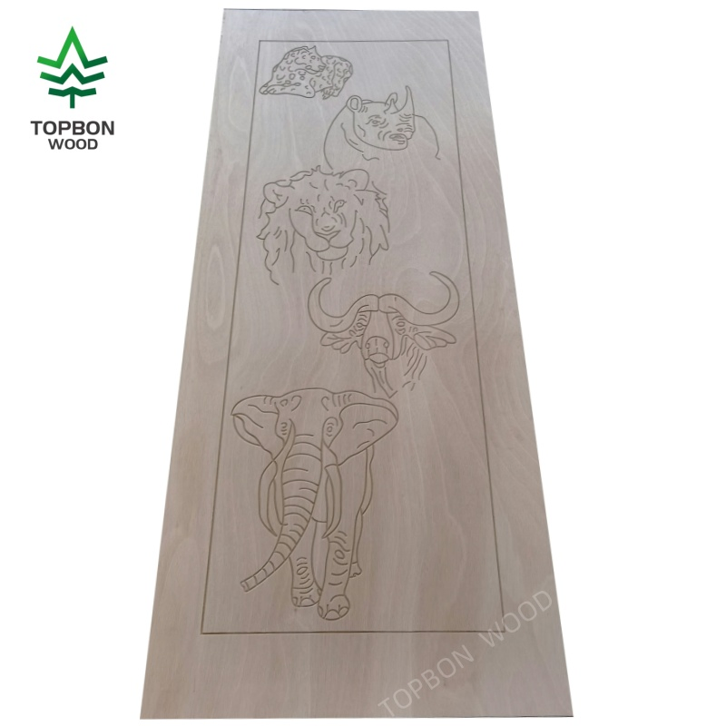 Wooden Veneer Door Skin for Making Doors