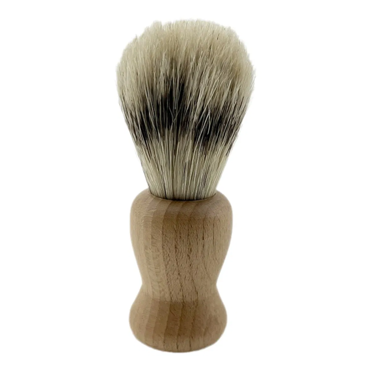 Eco Friendly Wood Beard Brush Reusable Wood Handle Shaving Brush with Nylon Hair
