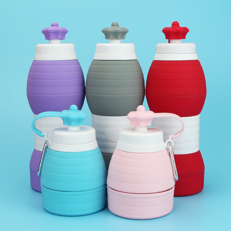Складная силиконовая бутылка для воды