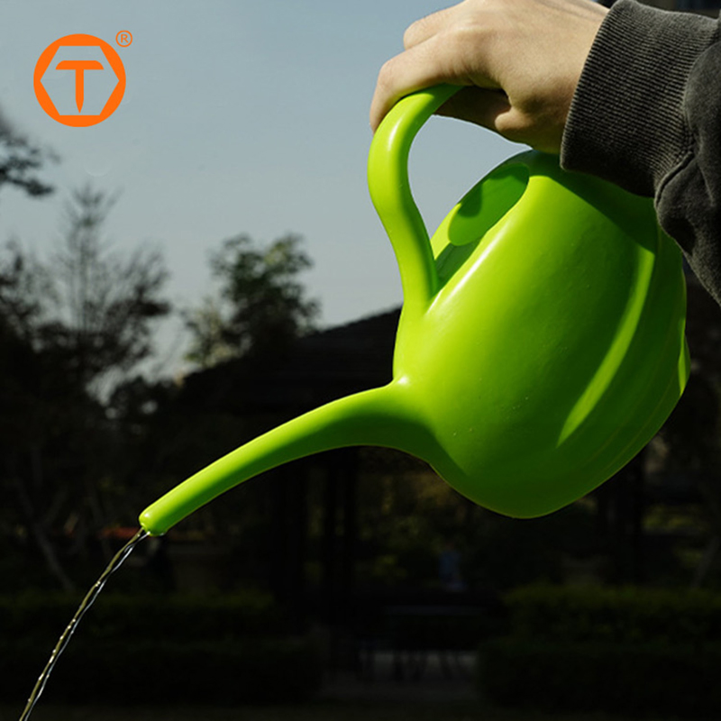 Home Gardening 1L 2L Watering Kettle Pot Eco-Plastic PE Small Long-Mouth Watering Can for Daily Plant Care