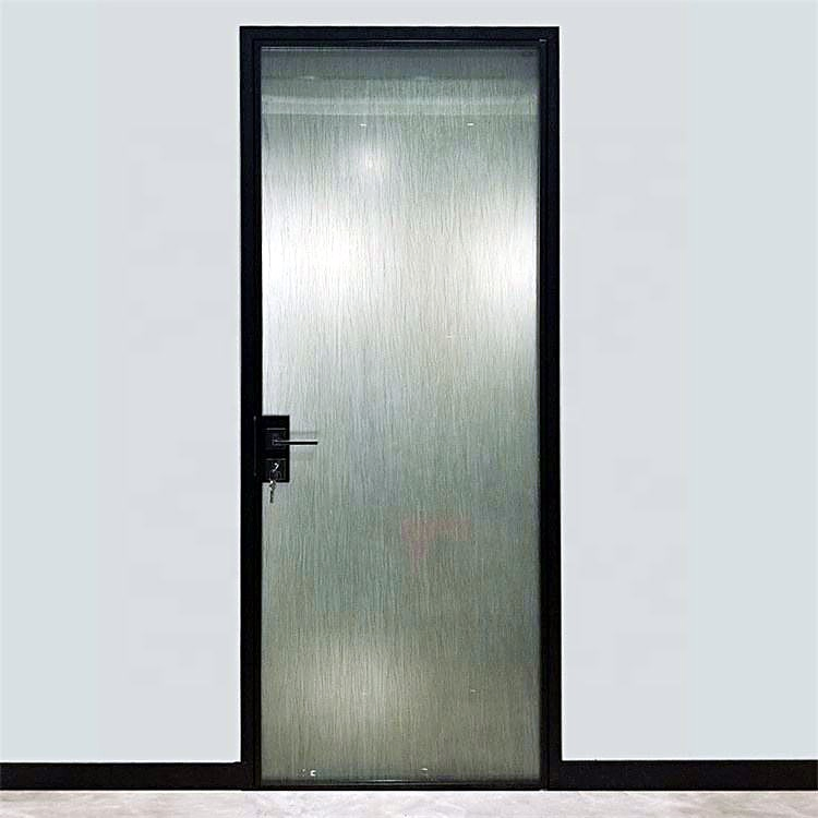Wholesale Price Modern Minimalist Glass Door Stainless Steel Aluminum Door Material